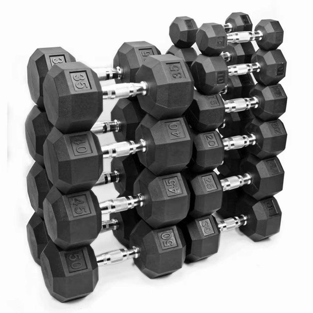 Xprt Fitness DF018RB05 Rubber Coated Hex Dumbbells 5 Lbs Pair