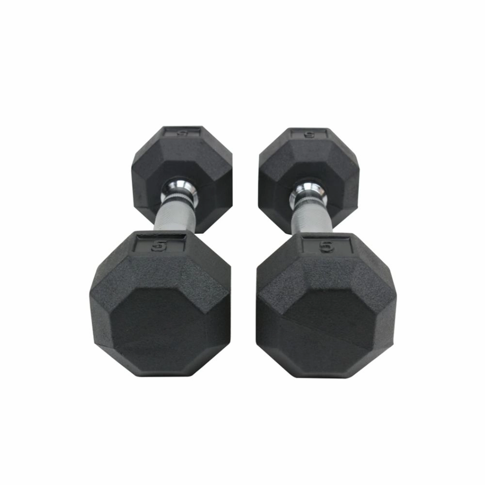 Xprt Fitness DF018RB05 Rubber Coated Hex Dumbbells 5 Lbs Pair